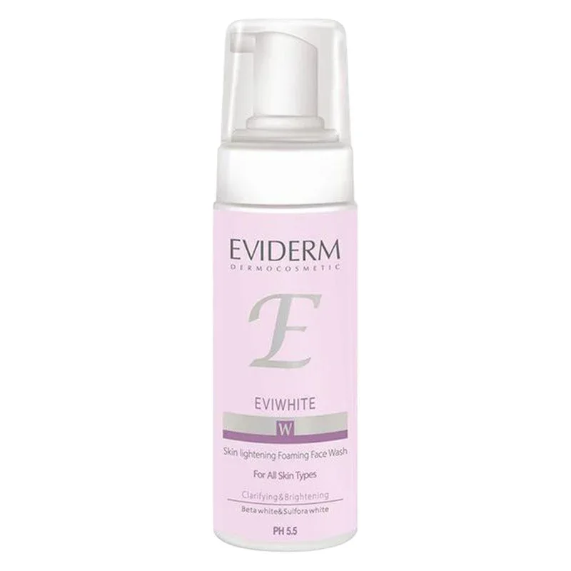 4b6c180341bc25188db9cb48f2e0de01f8e27939_1754835811 فوم شستوشوی صورت اویدرم مدل Eviwhite مناسب انواع پوست حجم ۱۵۰ میلیلیتر - Image 1